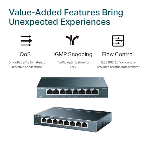 Tp-link TL-SG108 switch métal 8 ports Gigabit