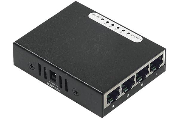 DEXLAN SWITCH 5p10/100 ALIM USB + FIX. MAGNETIQUE