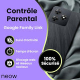 NEOW Safe (Smartphone pour adolescent - 6.6'' - 64 Go, 3 Go RAM) Violet