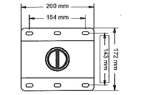 AAVARA Support plafond D9250+EF6540x2 pour écrans 32-60"