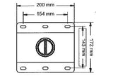 AAVARA Support plafond D9250+EF6540x2 pour écrans 32-60