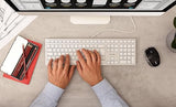 CHERRY Clavier KC 6000C FOR MAC USB Type-C argent/blanc