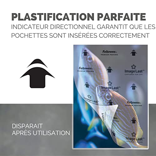 FELLOWES Pochettes ImageLast A3 80 microns - Pack de 100