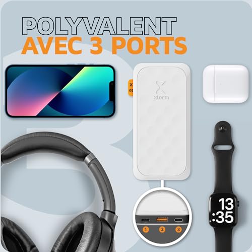 XTORM Batterie externe Fuel 20W 10000 mAh, blanc