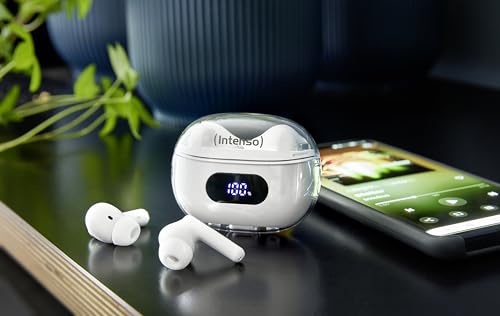 INTENSO Ecouteurs BUDS PLUS sans fil, blancs