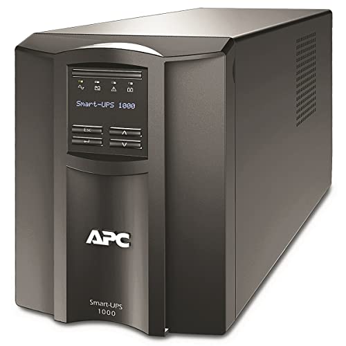 APC Smart-UPS SMT1000IC UPS AC 220/230/240V 700Watt 1000VA RS-232 USB output connectors 8 Black with APC SmartConnect