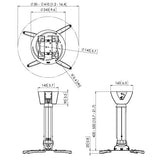 VOGEL S Support vidéoprojecteur PPC 2540 plafond bras 400-550 mm argent