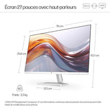 HP Series 5 27 inch FHD Monitor with Speakers - 527sa écran plat de PC 68,6 cm (27") 1920 x 1080 pixels Full HD LCD Argent