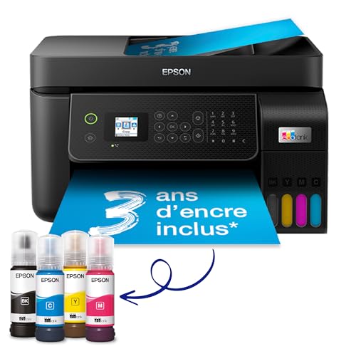 EPSON EcoTank ET-4800 MFP colour inkjet refillable A4 10ppm Print 100sheets USB LAN Wi-Fi Black