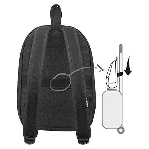 TUCANO Sac à dos TED 10-11" noir intérieur rouge