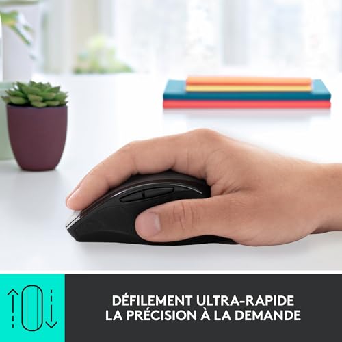 LOGITECH M705 Mouse right-handed laser wireless 2.4 GHz USB wireless receiver grey