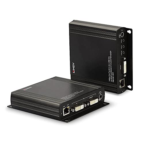 LINDY 140m Cat.6 DVI-D USB Audio & RS232 KVM Extender