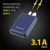 INTENSO PowerBank XS10000 USB / Type-C -10000 mAh bleu foncé
