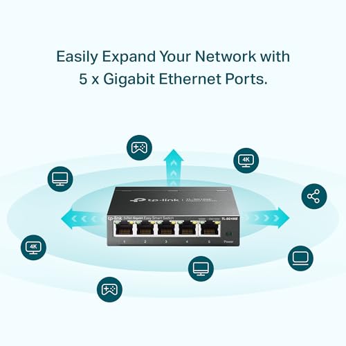 Tp-link TL-SG105E switch metal 5 ports Gigabit IGMP+Vlan+QoS