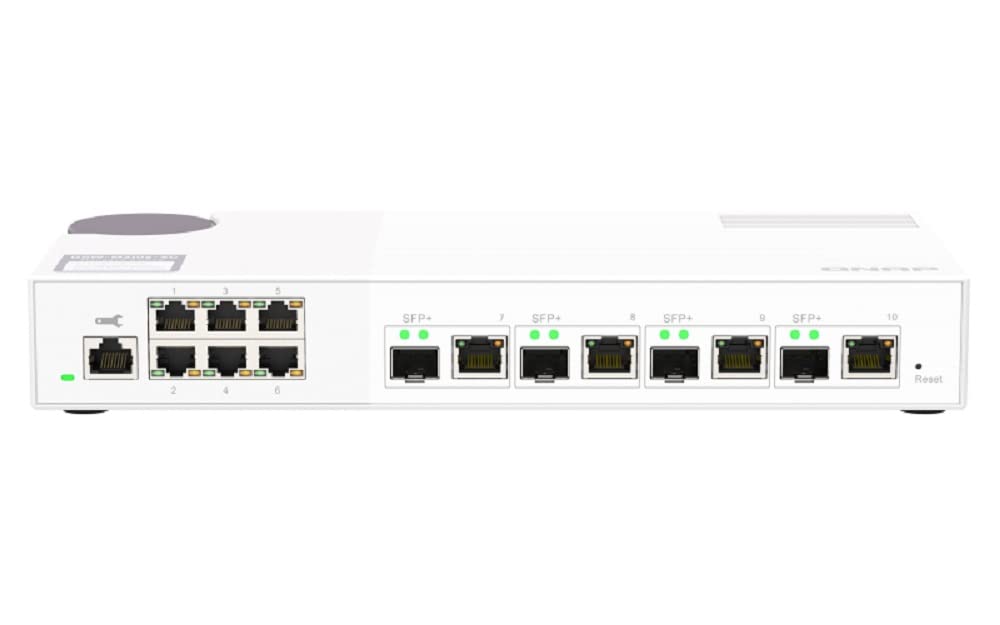 QNAP QSW-M2106-4C 6 port 2.5Gbps 4 port 10Gbps SFP+/ NBASE-T Combo web managed switch