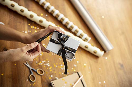 BROTHER P-Touch 12mm black/gold ribbon tape