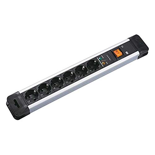 BACHMANN Multiprise BM005931 parafoudre 6 prises avec interrupteur