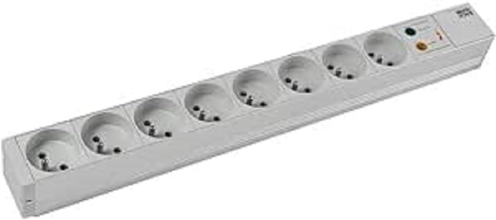 BACHMANN Multiprise 19" 333.4061 8 prises avec interrupteur et parasurtenseur