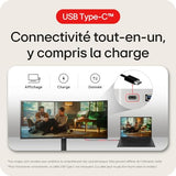 LG UltraWide 34WR55QK-B - Écran incurvé - 34i - 3440 x 1440 WQHD 100 Hz - VA - 300 cd/m2 - HDR10 - 5 ms - 2xHDMI -DP - USB-C