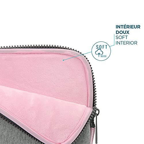 MOBILIS Housse d ordinateur portable Skin 12.5-14   - Gris/Rose