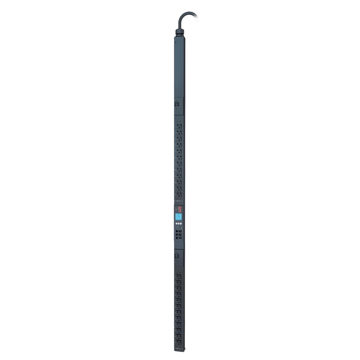 APC Metered Rack PDU ZeroU 2G Rack AC 100/120V 2880VA RS-232 input NEMA L5-30 output connectors 24 2.9m cord Black