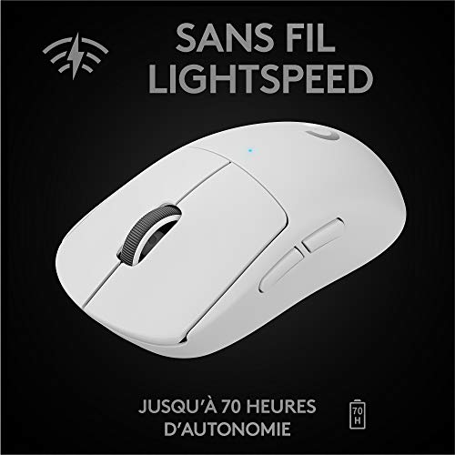LOGITECH PRO X SUPERLIGHT Wireless Gaming Mouse Mouse optical 5 buttons wireless 2.4 GHz USB LIGHTSPEED receiver white