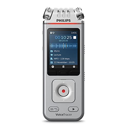 PHILIPS Dictaphone VoiceTracer DVT4115 : Enregistreur audio