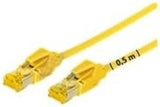 Cordon RJ45 sur câble catégorie 7 S/FTP LSOH snagless jaune - 0,5 m