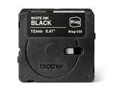 BROTHER BTAG335 Ribbon 12MM White on Black