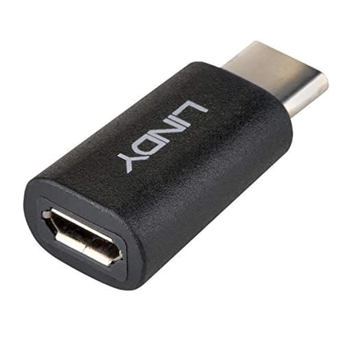 LINDY USB 2.0 Adaptor Type C / Micro-B USB Type C plug / Type Micro-B coupling