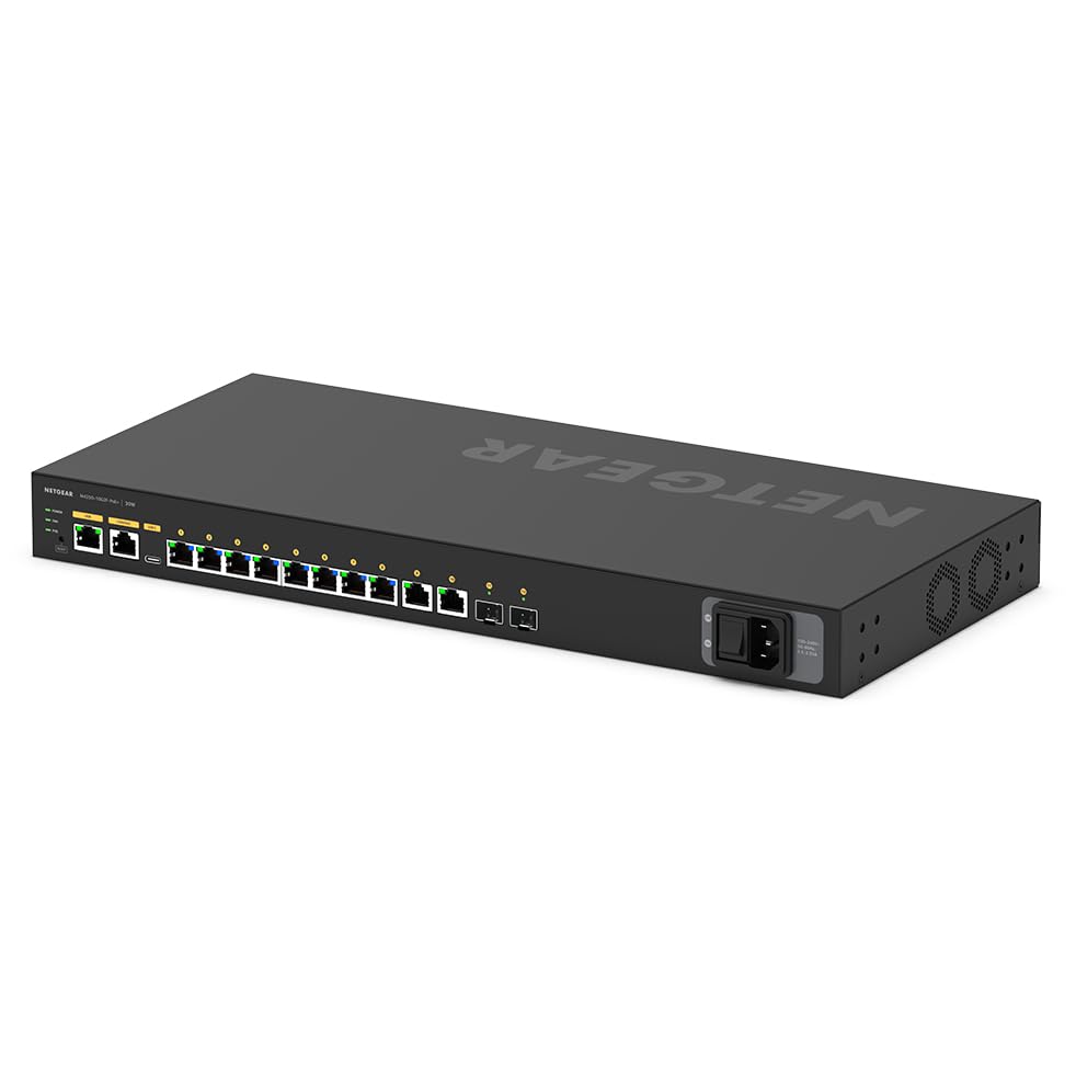 NETGEAR M4250-10G2F-POE+ Switch AV 10P GigaPoE+ & 2 SFP 125W