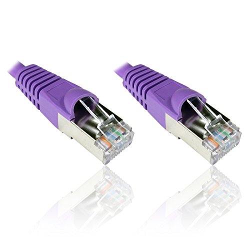 Cordon RJ45 catégorie 6A F/UTP LSOH snagless violet - 1 m