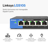LINKSYS Switch 5 ports Gigabit - Boitier métal