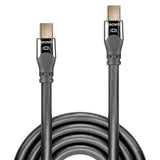 LINDY 1m Mini DisplayPort Cable Cromo Line Mini DP Male to Male