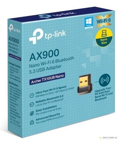 TP-LINK AX900 Nano Dual Band Wi-Fi 6 Bluetooth 5.3 USB Adapter