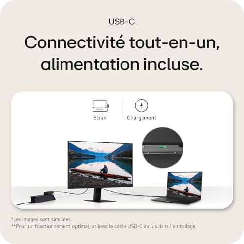 LG - Ecran LCD incurve - 24p 1920x1080 FHD 100 Hz - VA - 5 ms - Inclinable - Garantie 3 ans