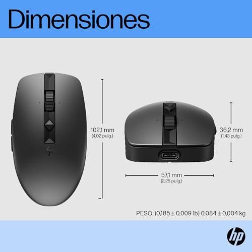 HP 710 RECHBL Silent SLV Bluetooth Mouse