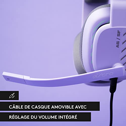 LOGITECH Astro Gaming A10 Gen 2 Headset full size wired 3.5 mm jack lilac