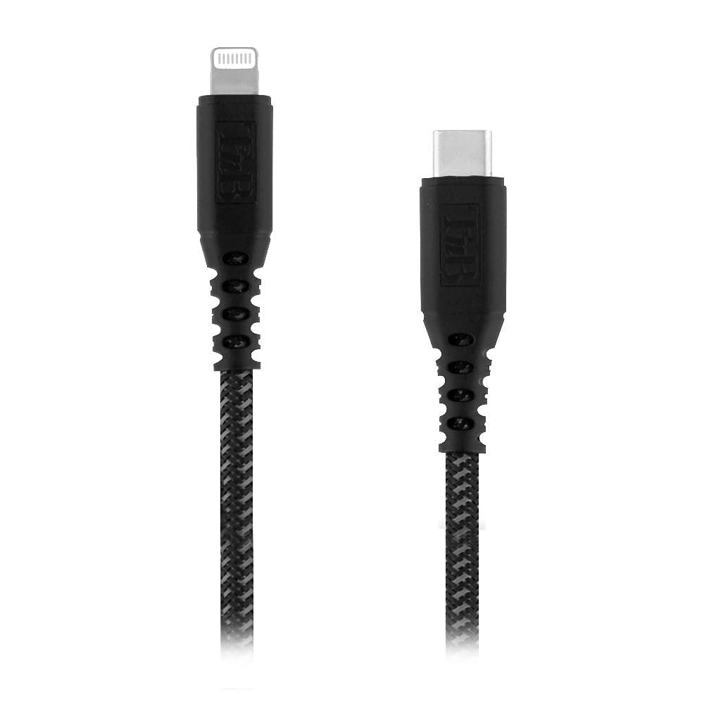 TNB XTREMWORK USB-C/Lightning Cable 1.5m Black/Grey