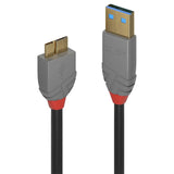 LINDY Câble USB 3.0 Type A vers Micro-B Anthra Line 0.5m