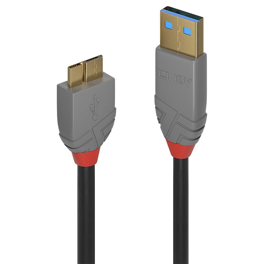 LINDY Câble USB 3.0 Type A vers Micro-B Anthra Line 1m