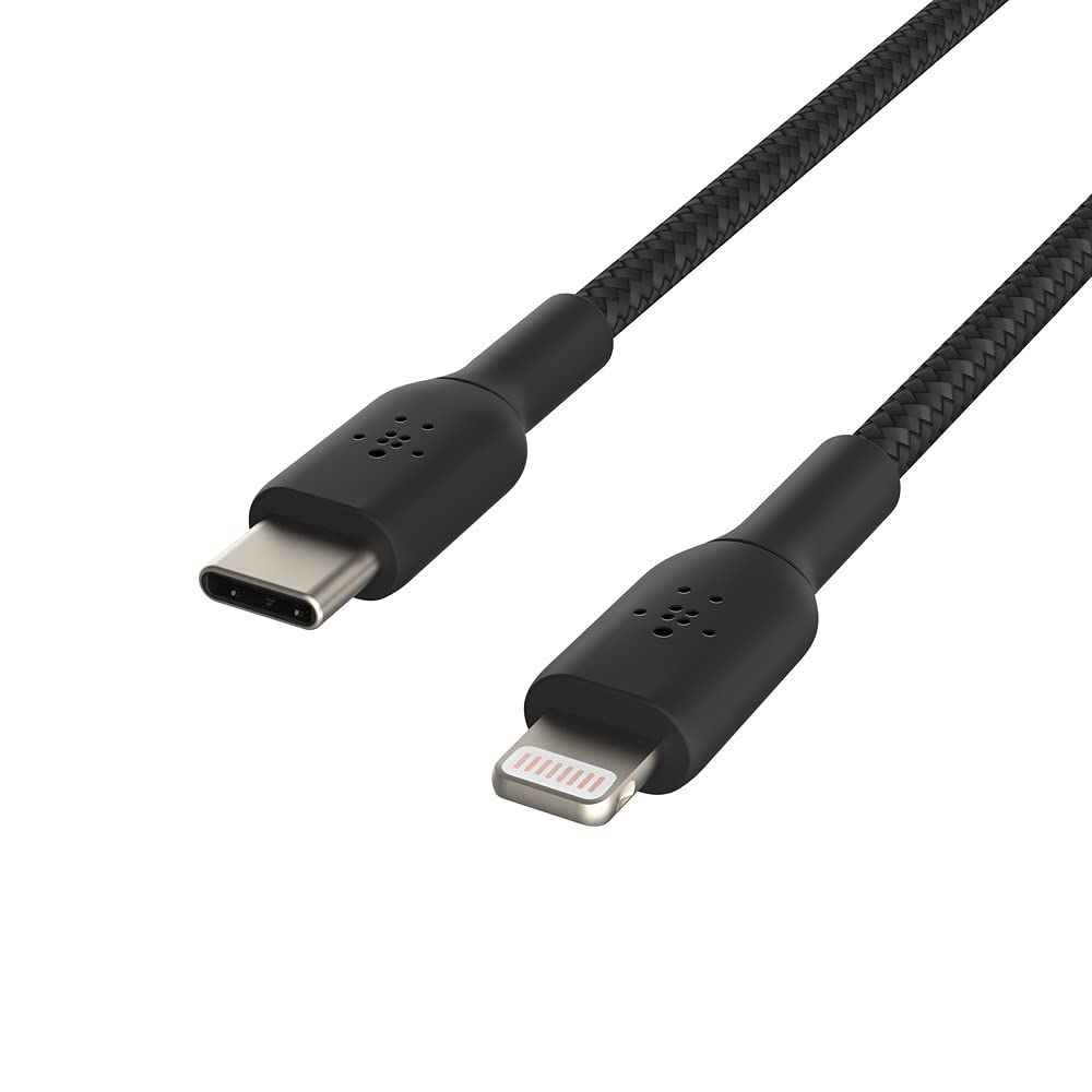 BELKIN BOOST CHARGE USB-C to Lightning Cable Braided 2M Black