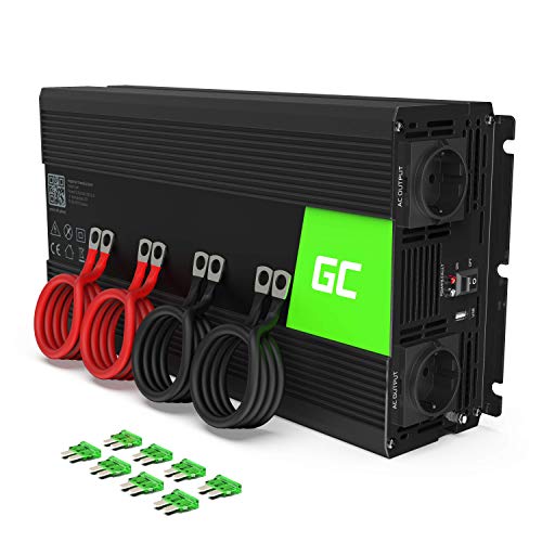 Green Cell INV09 adaptateur de puissance & onduleur Auto 1000 W Noir