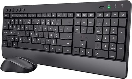 TRUST Pack clavier & souris sans fil LYRA Bluetooth - noir (FR)