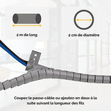 FELLOWES CableZip™ - Rassembleur de câbles - Gris