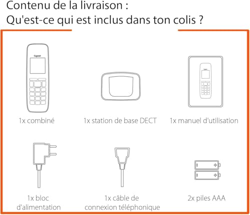 Gigaset CL660 Téléphone sans fil DECT - base + combiné