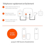 Gigaset AS690 TRIO téléphone DECT noir - base + 3 combinés