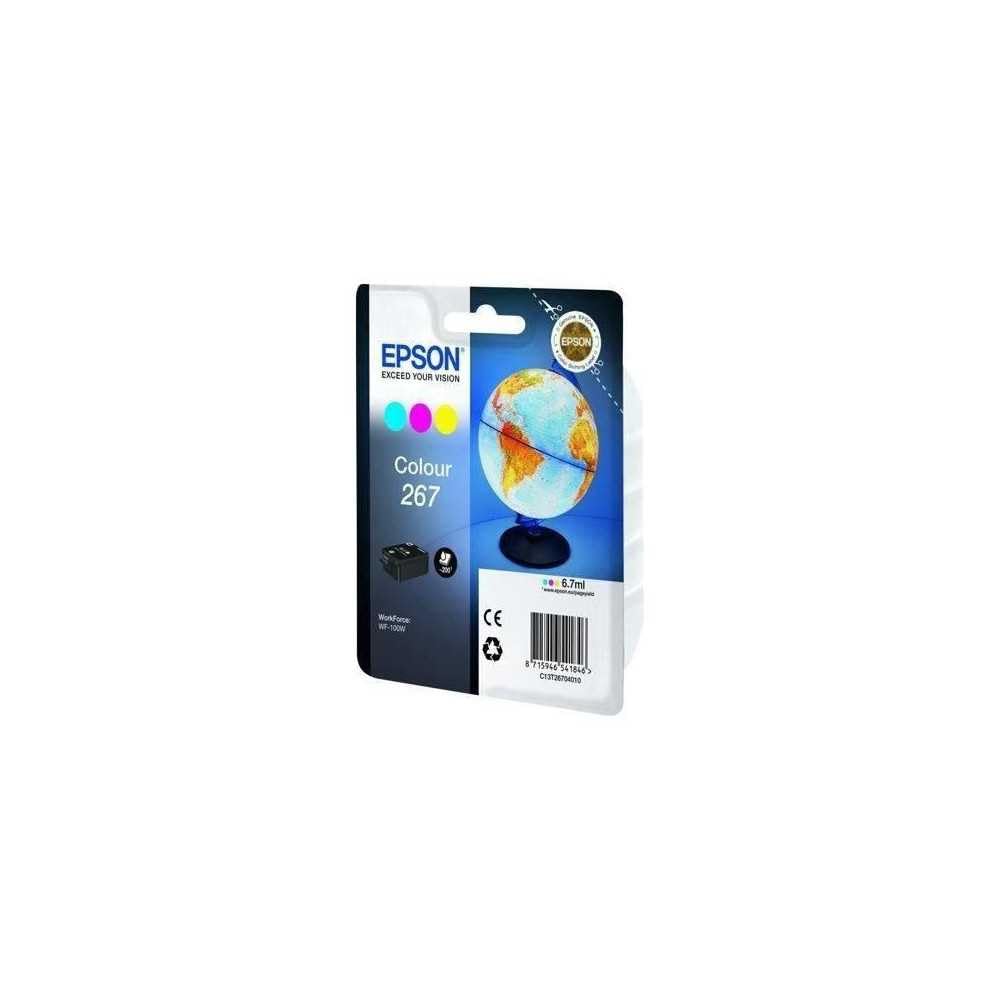 EPSON 2LB 267 ink cartridge cyan magenta and yellow standard capacity 200 pages 1-pack RF-AM blister w/s