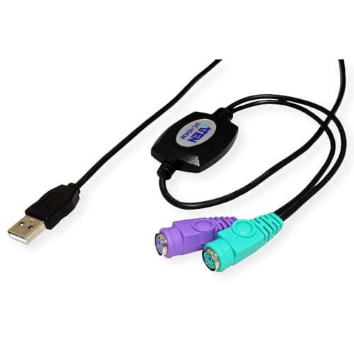 ATEN UC10KM-AT câble PS/2 0,9 m 2x 6-p Mini-DIN USB A Noir