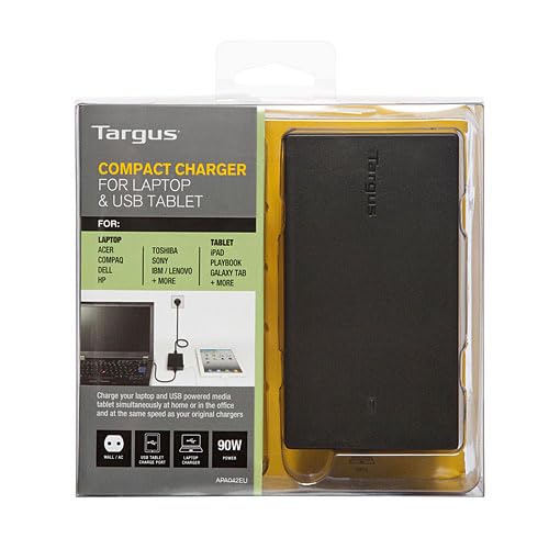 TARGUS Chargeur d ordinateur portable et tablette USB Universel 90 W - UK - Noir